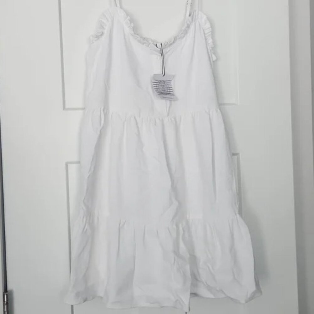 NWOT White Linen Dress